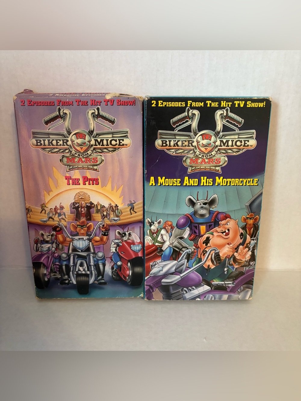 BIKER MICE FROM MARS: A MOUSE & HIS MOTORCYCLE  & THE PITS Animated VHS Video